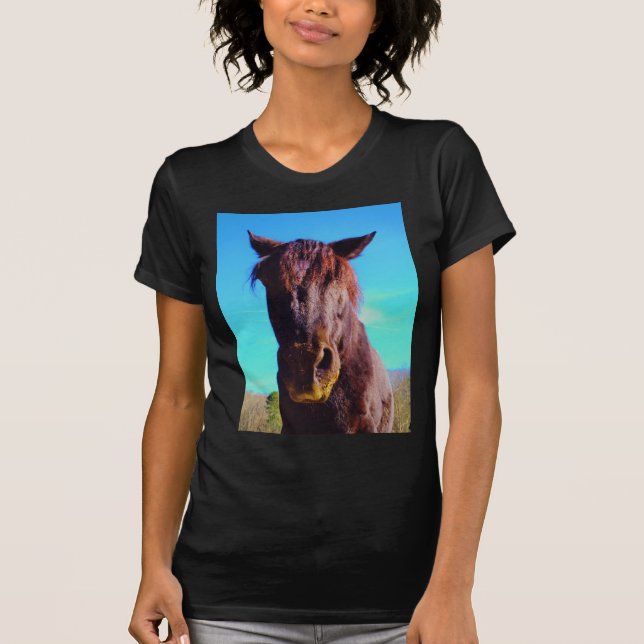 Purple Horse w/ Green Mouth T-Shirt (Front)
