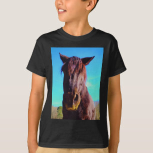 Purple Horse w/ Green Mouth T-Shirt