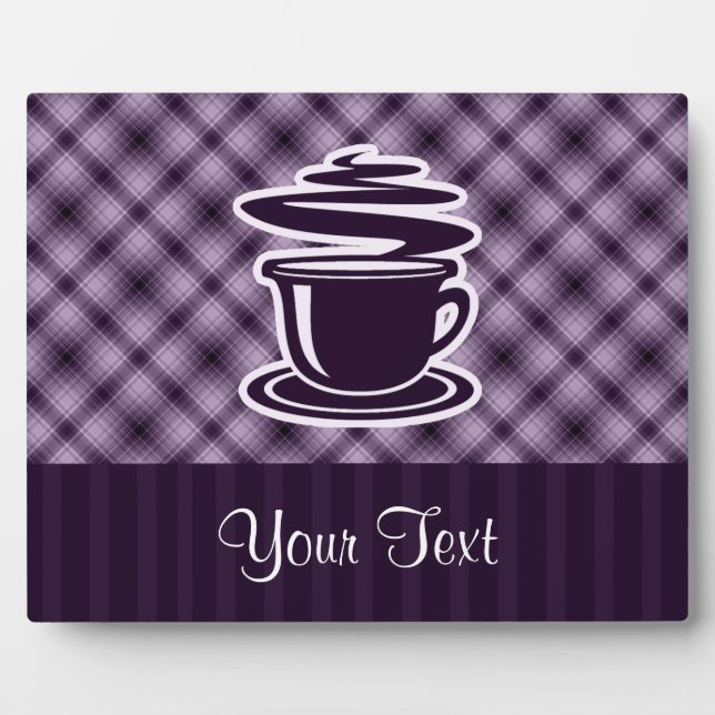 Purple Hot Coffee Plaque (Front)
