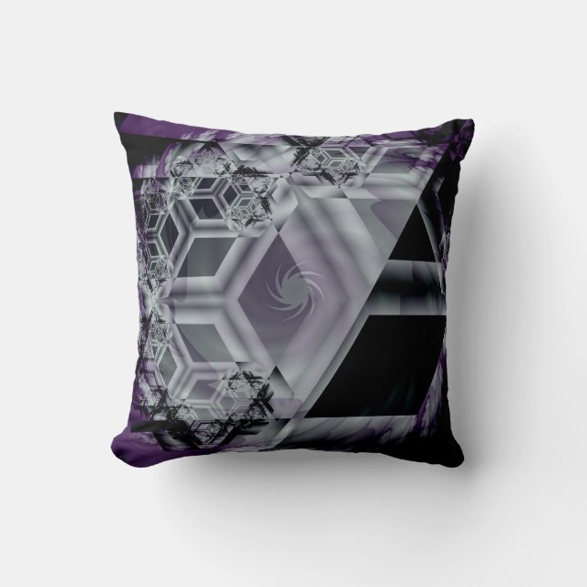 Purple Hue Throw Pillow (Front)