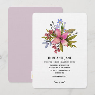 Purple Hues Watercolor Invitation