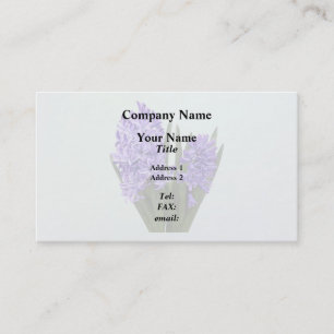 Purple Hyacinth Duo Business Card