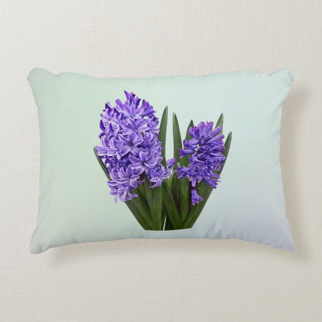 Purple Hyacinth Duo Decorative Cushion (Front)
