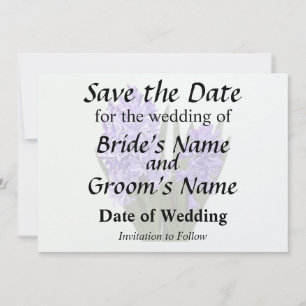 Purple Hyacinth Duo Save The Date