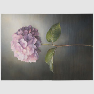 Purple Hydrangea Botanical Painting Decoupage Tissue Paper