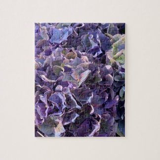 Purple Hydrangea Flower Original Photo Unique Jigsaw Puzzle