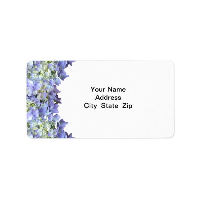 Purple Hydrangea Label (Front)