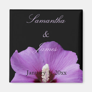 Purple Hydrangea Personal Wedding Magnet