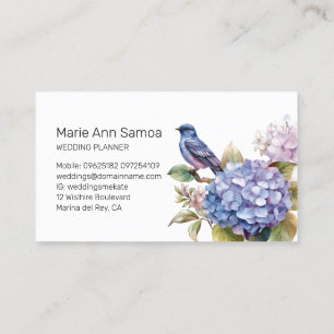 Purple Hydrangea Stand Out with Charm Business Card