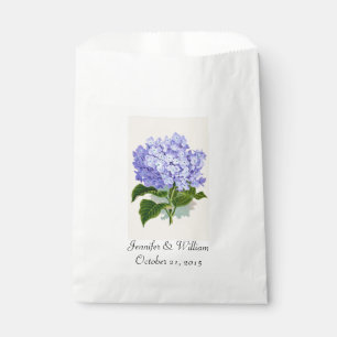 Purple Hydrangea Wedding Favour Bag