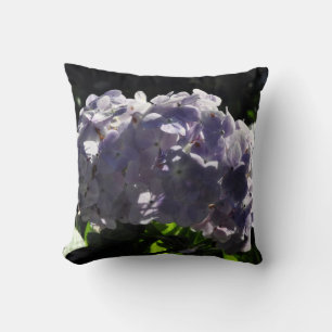 Purple Hydrangeas Flowers Cushion