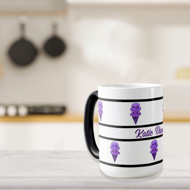 Purple Ice Cream Friends cute kawaii Speciality mu Magic Mug (Creator Uploaded)