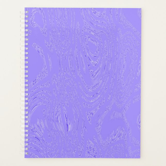 Purple Ice Spiral Notebook Planner (Front)