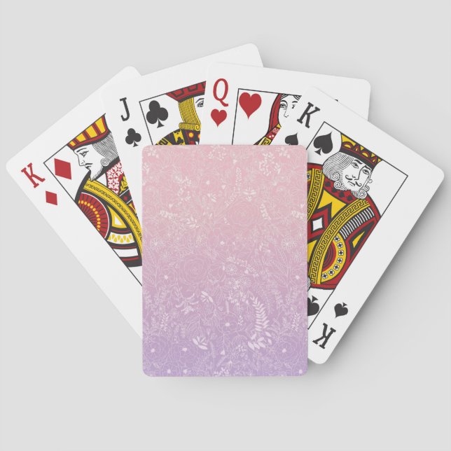 purple icy wind  playing cards (Back)