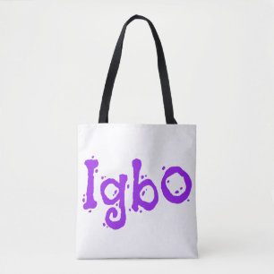 Purple Igbo Tote Bag
