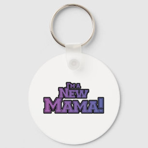 Purple I'm a New Mama Tshirts and Gifts Key Ring