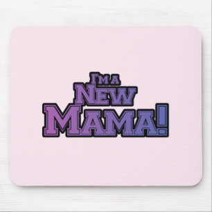 Purple I'm a New Mama Tshirts and Gifts Mouse Pad