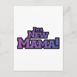 Purple I'm a New Mama Tshirts and Gifts Postcard