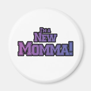 Purple I'm a New Momma Tshirts and Gifts Magnet