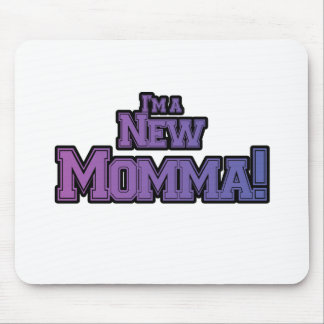 Purple I'm a New Momma Tshirts and Gifts Mouse Pad
