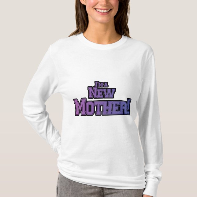 Purple I'm a New Mother Tshirts and Gifts (Front)