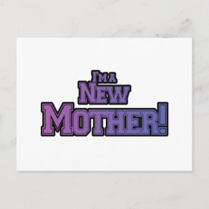 Purple I'm a New Mother Tshirts and Gifts Postcard