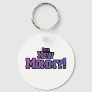 Purple I'm A New Mummy Tshirts and Gifts Key Ring