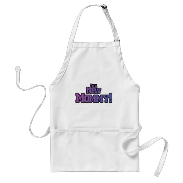 Purple I'm A New  Mummy Tshirts and Gifts Standard Apron (Front)