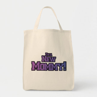 Purple I'm A New  Mummy Tshirts and Gifts Tote Bag