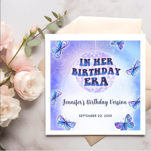 Purple In Her Birthday Era Party Napkin