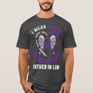 Purple In Memory Father In Law Pancreatic Cancer A T-Shirt