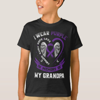 Purple In Memory Of My Grandpa Pancreatic Cancer A T-Shirt