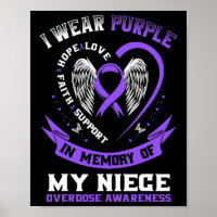 Purple In Memory of my Son Drug Overdose Awareness