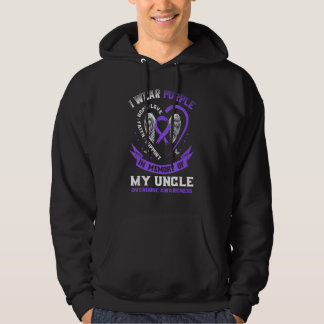 Purple In Memory of my Uncle Drug Overdose Awarene Hoodie