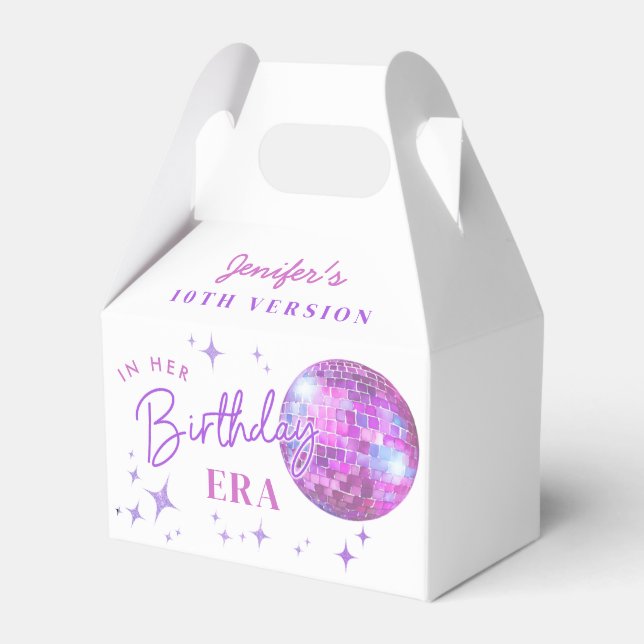 Purple In My Birthday Era Music Favour Box (Front Side)