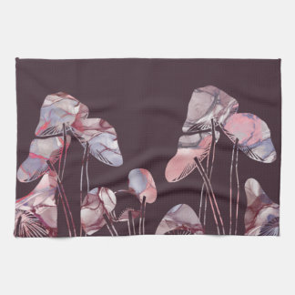 Purple Ink Mushrooms Tea Towel