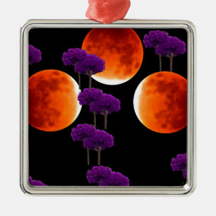 Purple Intrusion Metal Tree Decoration