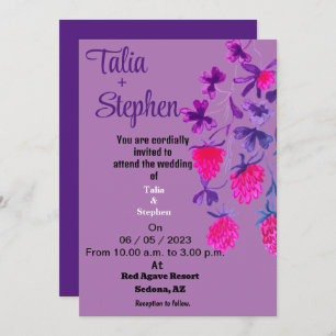Purple Invitation