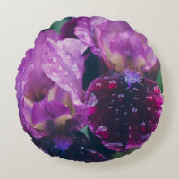 Purple iris after rain