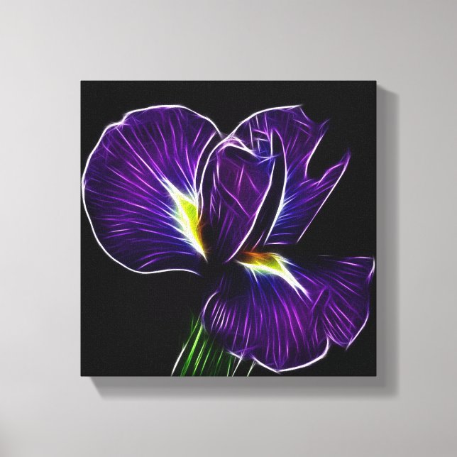 Purple Iris canvas Print (Front)