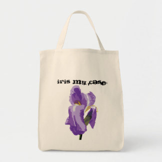 Purple Iris Computer Vector Art Tote Bag