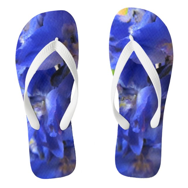 Purple Iris Flip Flop! Jandals (Footbed)