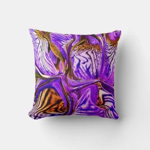 Purple Iris Flower / 1974 / Cushion
