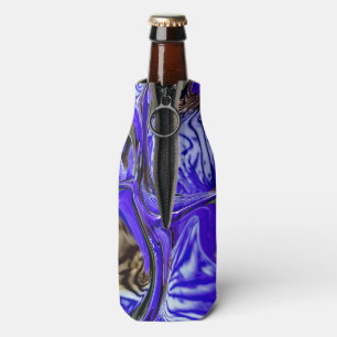 Purple Iris Flower Bottle Cooler