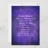 Purple Iris Flower Bridal Shower 
