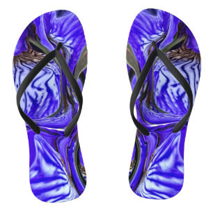 Purple Iris Flower Jandals
