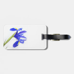 Purple Iris Flower Luggage Tag