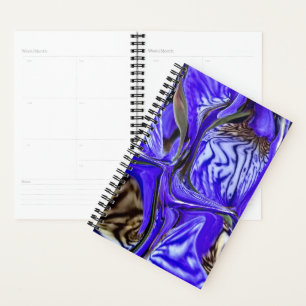 Purple Iris Flower Planner