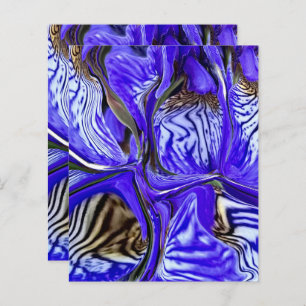 Purple Iris Flower Scrapbook Paper