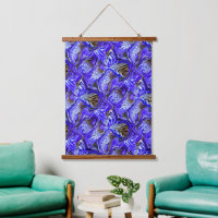 Purple Iris Flower / Slanted / Tiled /
